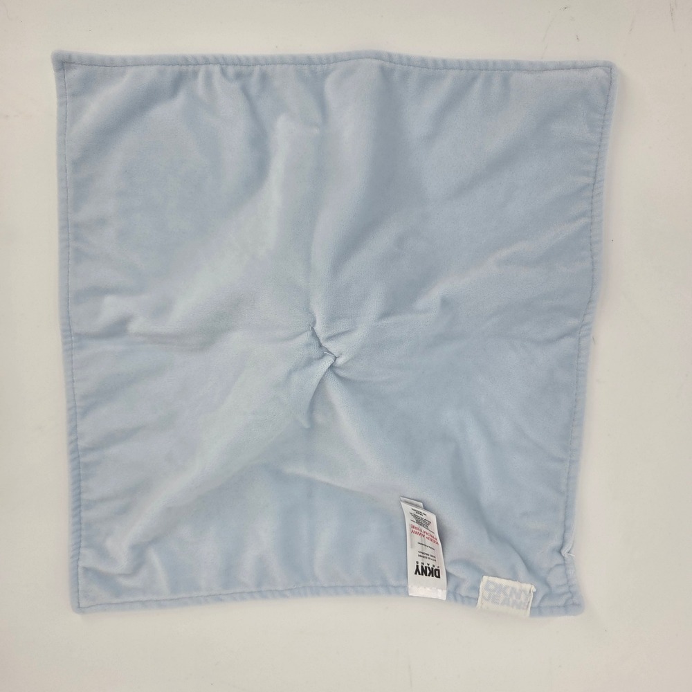 DKNY Jeans Baby Blue Star Security Blanket Lovey Soft Plush Kids - Picture 2 of 5